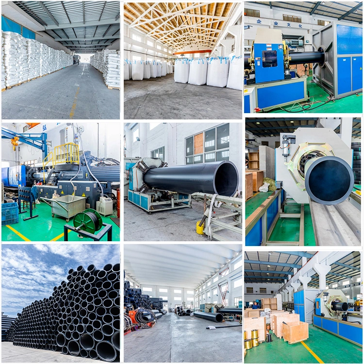 Customized Black Colour HDPE Pipe Steel Wire Mesh Reinforced PE Composite Pipe