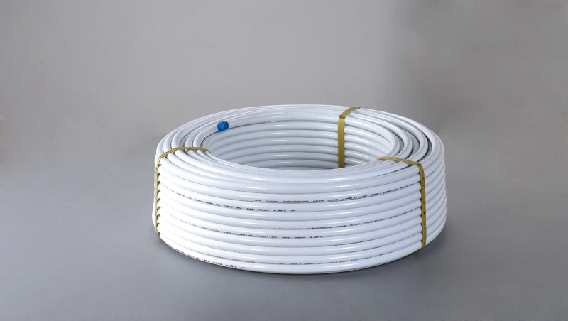 Gas Pipe PE-Al-PE 63mm White Color with 3 Yellow Lines