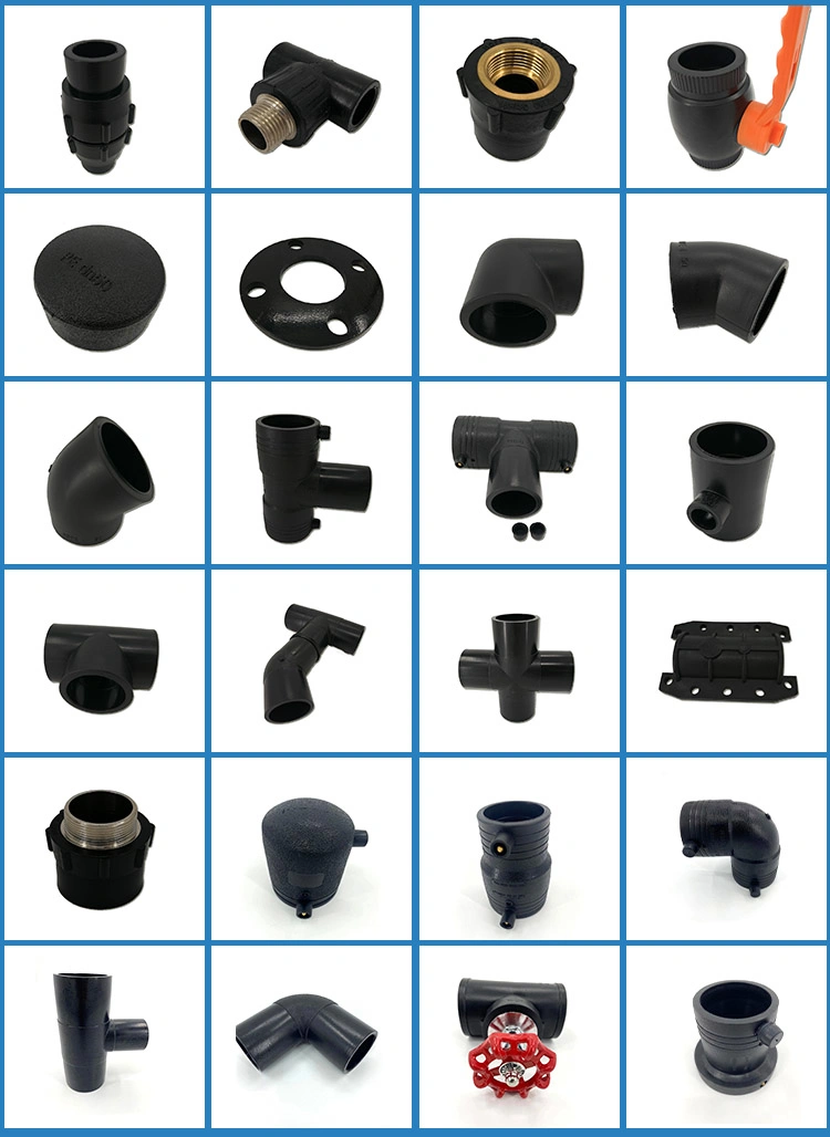 HDPE Hot Melt Fittings Reducer Pipe Joint PE Water Supply Pipe Fitting