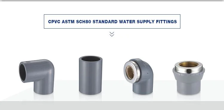 Hj Brands All Size of ASTM Sch40 Sch80 Standard PVC/Plastic Water Supply Pipe