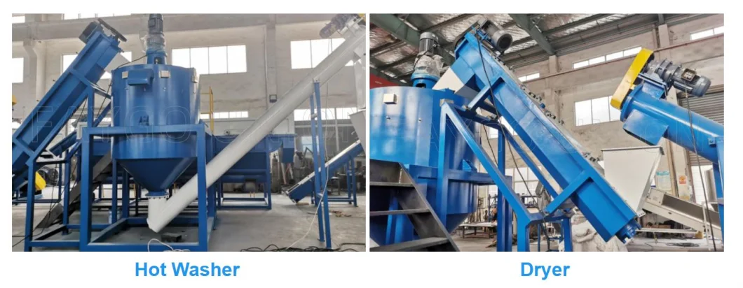 High Output Plastic Pelletizing Machine for Crushed Washed Pet HDPE Bottle Flake Drum Pellet Rubber Lump PVC Pipe PP PE Film Recycle Granulator Good Price