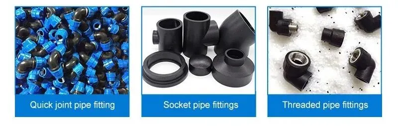 Electrofusion HDPE PE Pipe Fitting Electrofusion Coupling for PE100 Pn16 Pn10 HDPE PE Fitting Butt Fusion Stub End for PE100 Pn16 Pn10 Pipe Fitting