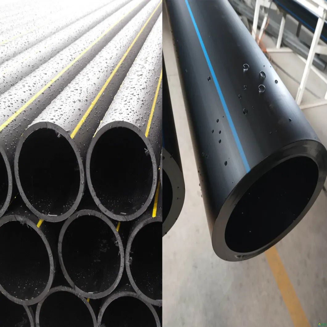 High Flexibility HDPE Pipe DN100 DN90 Od 110mm 90mm 500mm 1200mm Large Diameter High Quality of for Water Supply in China HDPE Irrigation Pipe