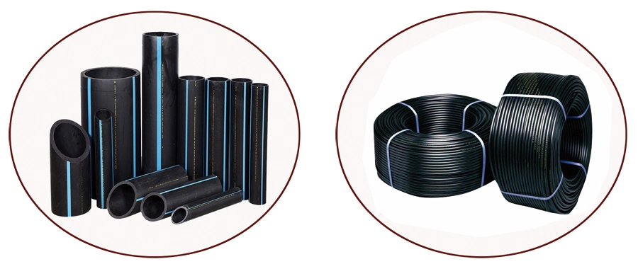 ISO4427 Blue Color 100% Raw Material HDPE Pipe Size Table