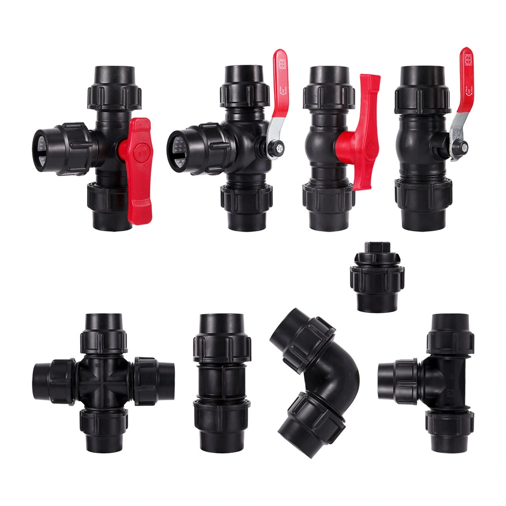 20~50mm Quick Coupling Garden Water HDPE Pipe Connector Agriculture Irrigation System PE Pipe Fittings