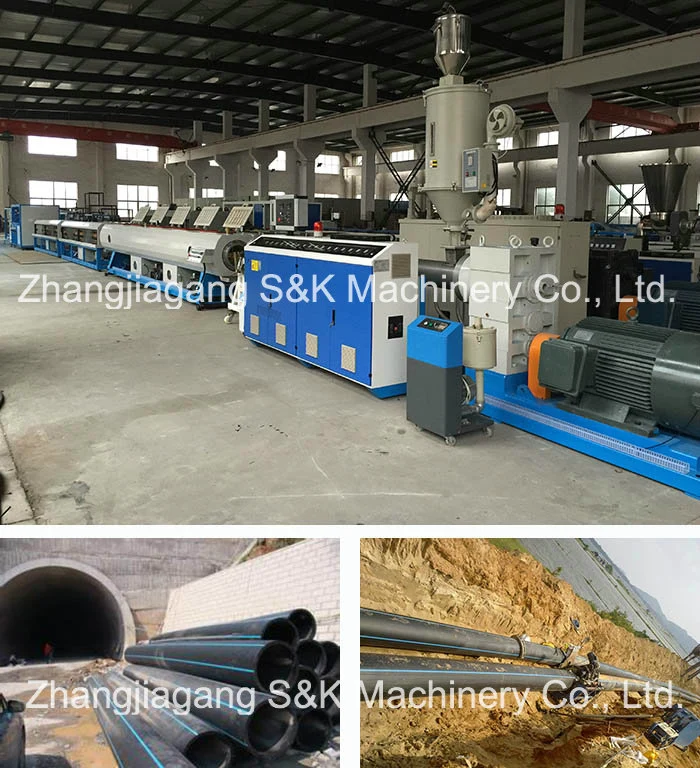 PE HDPE Gas and Water Pipe Extrusion Production Line / Large Diameter Pipes Lmachinery 16-1600mm