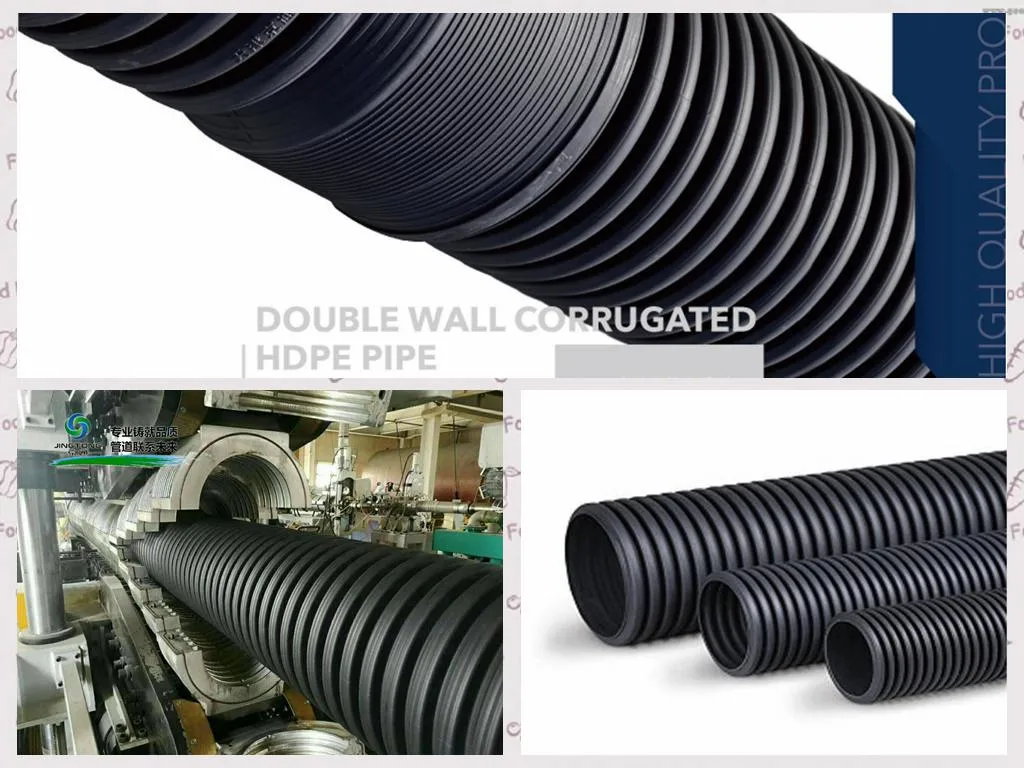 HDPE Dwc Double Wall Corrugated Pipe for Drainage and Sewage