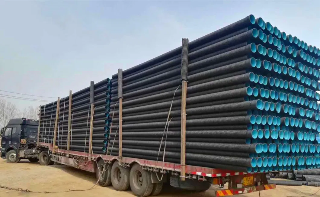 Sn4 Sn8 300mm HDPE Double Wall Corrugated Pipe Dwc Drainage Sewer Pipe