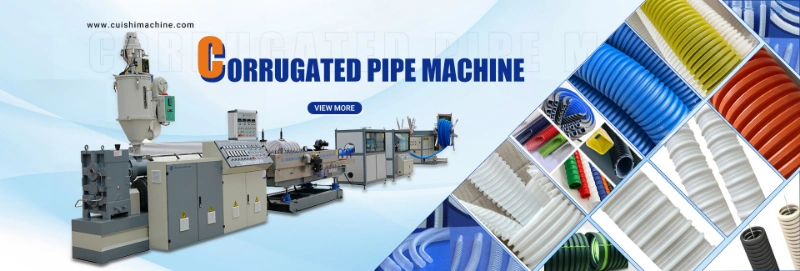 PP PE Spiral Protective Sheath Tube Machinery/PE Corrugated Wrapping Pipe Extruder Production Line