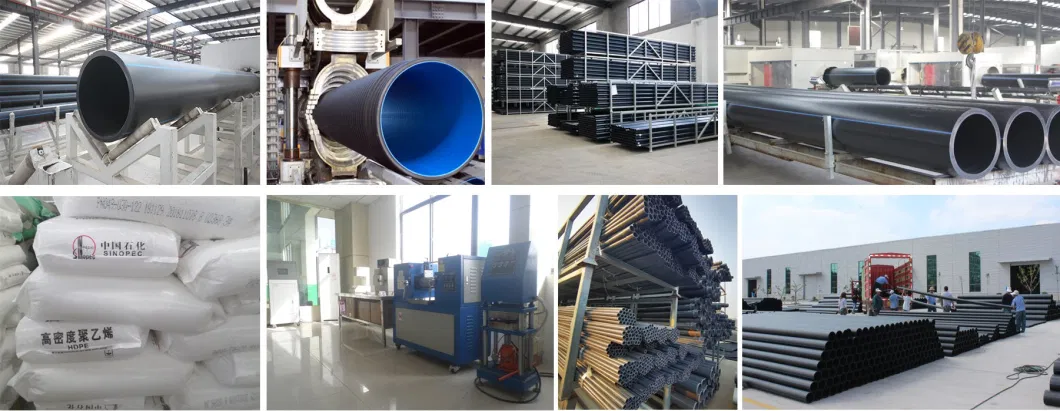 China Manufacture PE Pipe HDPE Pipe Fittings Plastic Pipe Water Pipe 110mm 125mm 140mm 160mm 180mm