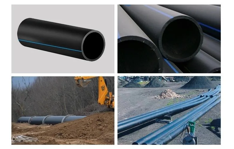 Wholesale Large Diameter HDPE PE Plastic Water Air Gas Supply Pipe DN315mm DN1000m