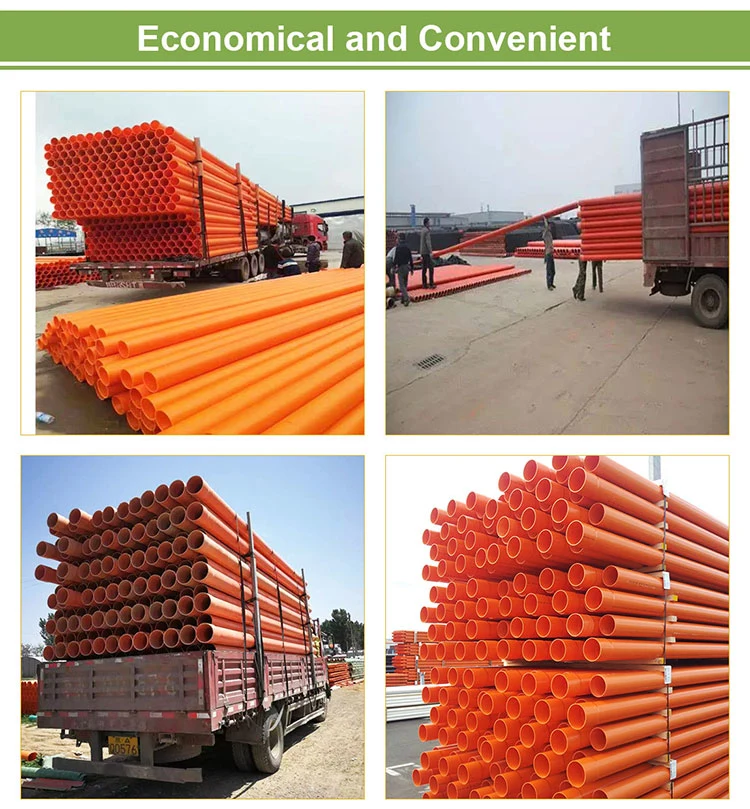 Plastic Electrical Conduit for Power and Communication Pipes Protection