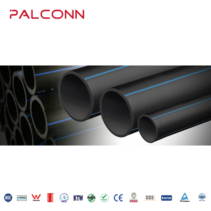 OEM 25mm PE100 16 Bar Black Color HDPE Pipe for Water Supply