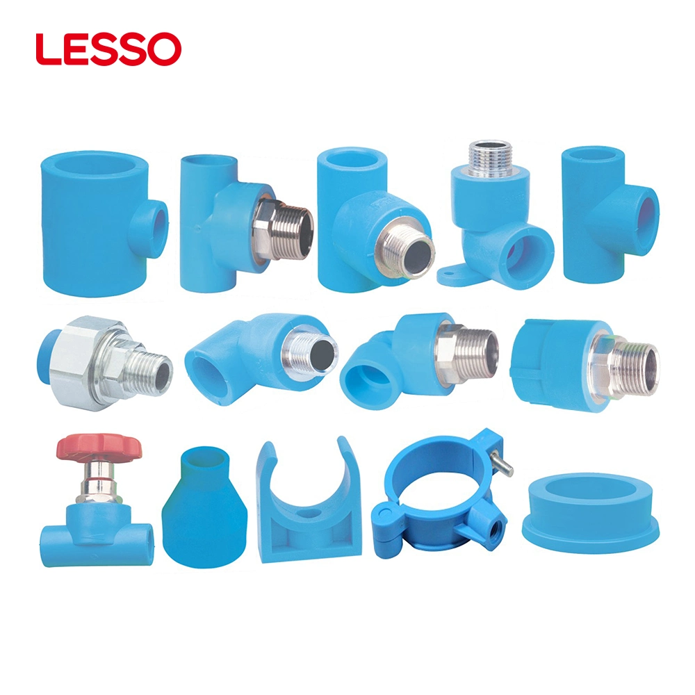 Lesso Wholesale High Quality All Types Blue Male Elbow PE Water Pipe Socket Fusion Joint Fittings
