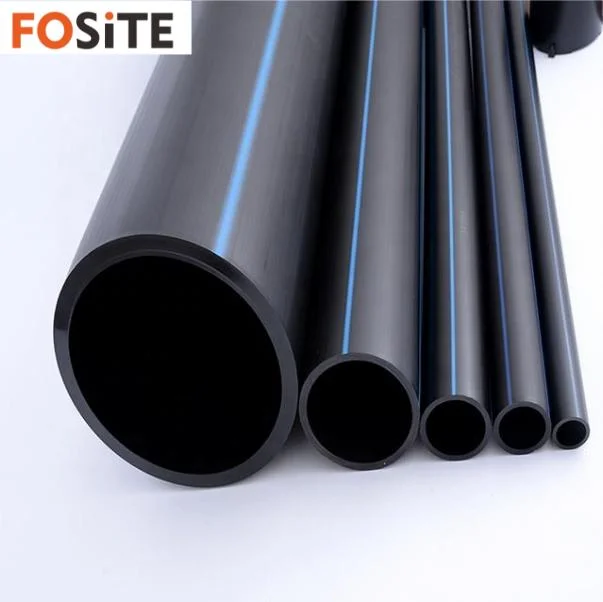 PE100 75mm HDPE Plastic Tube Polythene Water Pipe