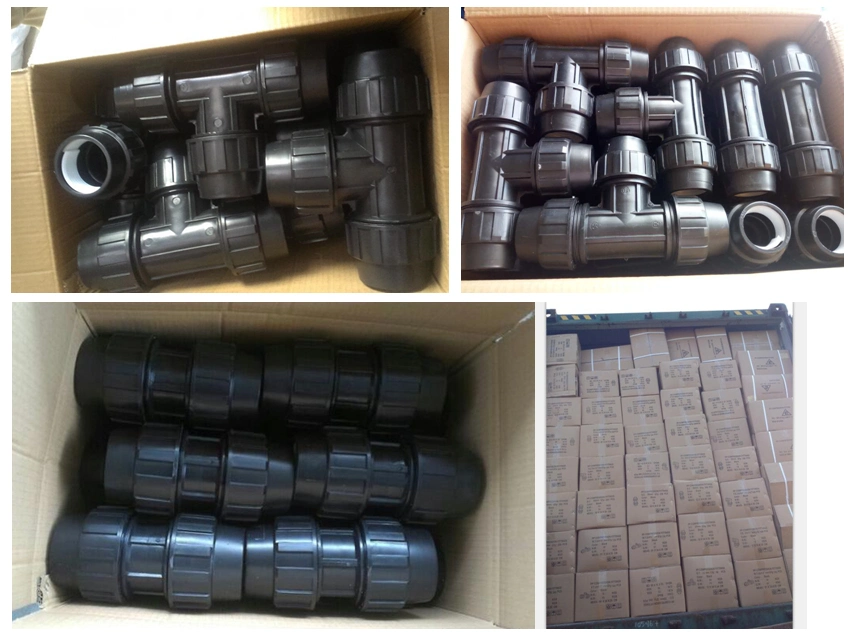 Drip Irrigation Pipe Fittings Plastic PP PE Compression HDPE Pipe Fittings Coupling PVC Plumbing Pipe Fittings