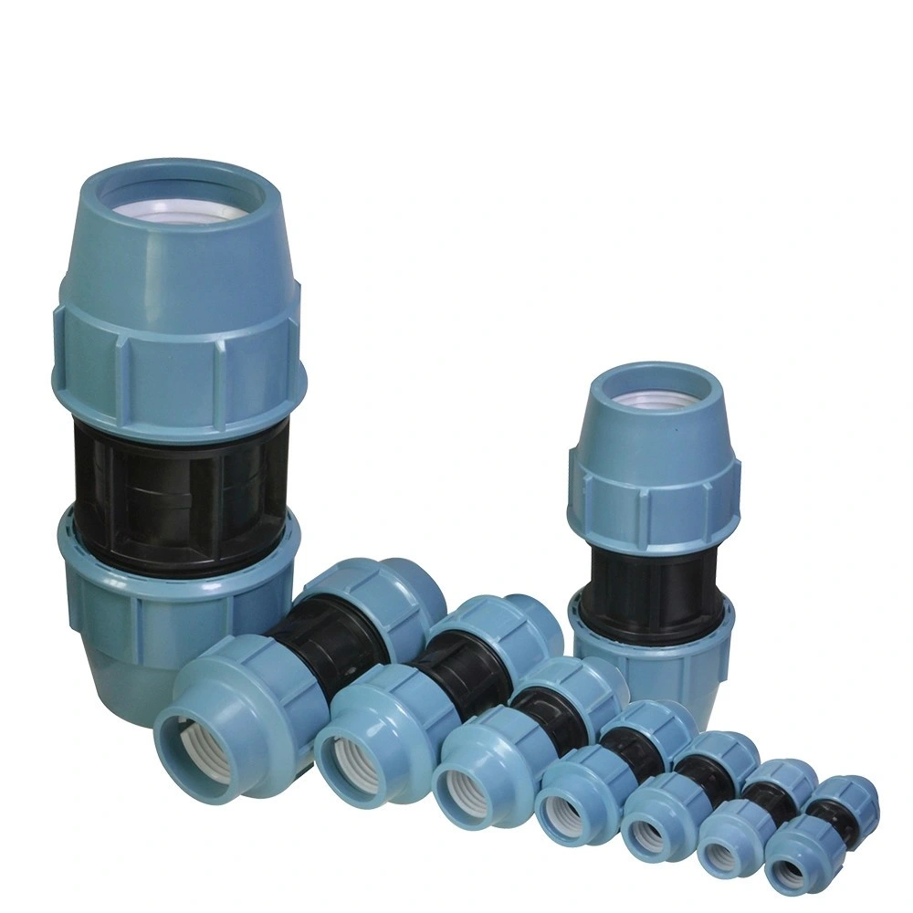 Drip Irrigation Pipe Fittings Plastic PP PE Compression HDPE Pipe Fittings Coupling PVC Plumbing Pipe Fittings