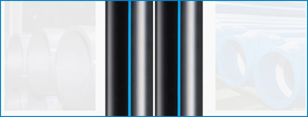 SDR17 SDR9 HDPE Pipe PE Soild Water Supply Pipes for Chemical Plant