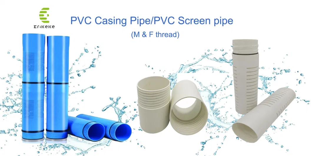 Chinese Garbage Manufacturer Uses PVC Plastic Water Pipe for Gas/Irrigation/Drainage Pipe Casing