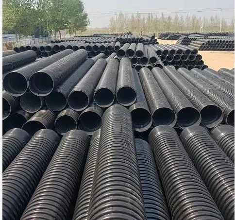 Professional Manufacturer DN200-800mm Sn4 Sn8 HDPE Double Wall Corrugated Pipe