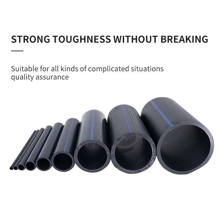 HDPE Water Supply Pipe PE100 Black Water Pipes Supplier Drainage Water Sewage Pipe