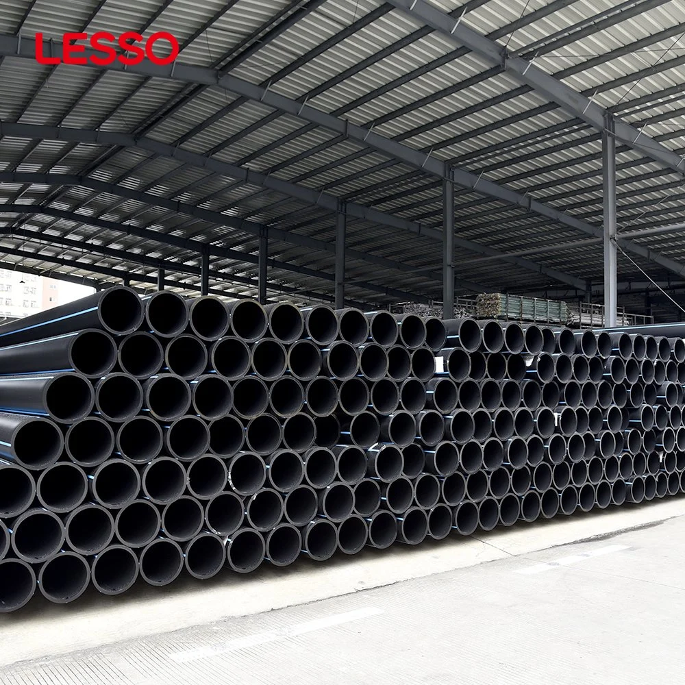 Lesso Large Circulation Capacity Corrosion Resistance UV Resistant 50 63 75 90 110 125 160 180mm PE Pipe for Gas Station