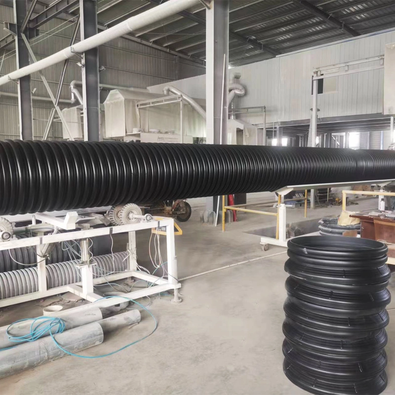 Professional Manufacturer DN200-800mm Sn4 Sn8 HDPE Double Wall Corrugated Pipe