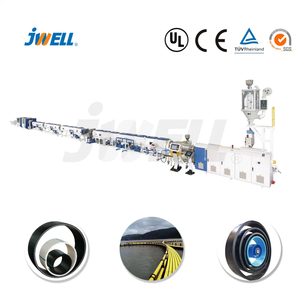 Jwell HDPE Water and Electric Conduit Pipe Extrusion Line/PE Drainage Tube Making Machine/Plastic Hose Extruder