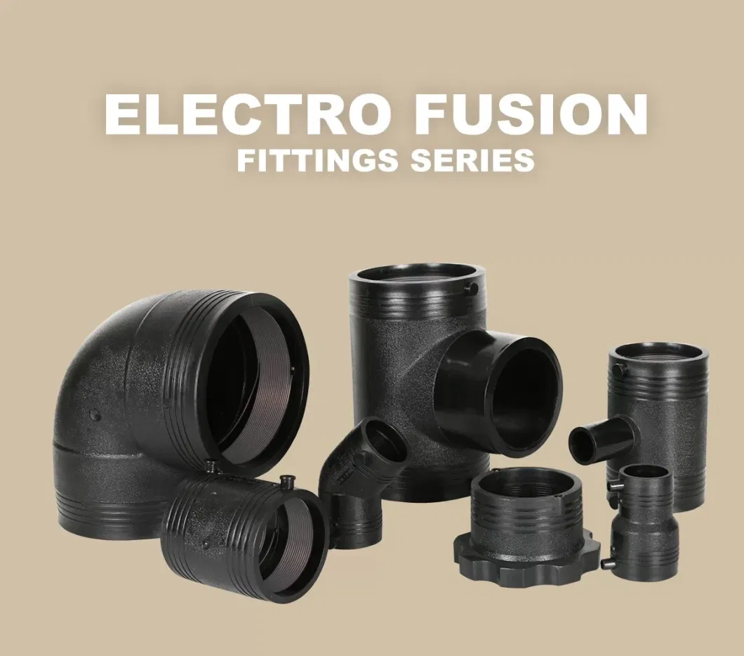 Butt Fusion Equal Tee HDPE Pipe Fitting for Connecting Pipe