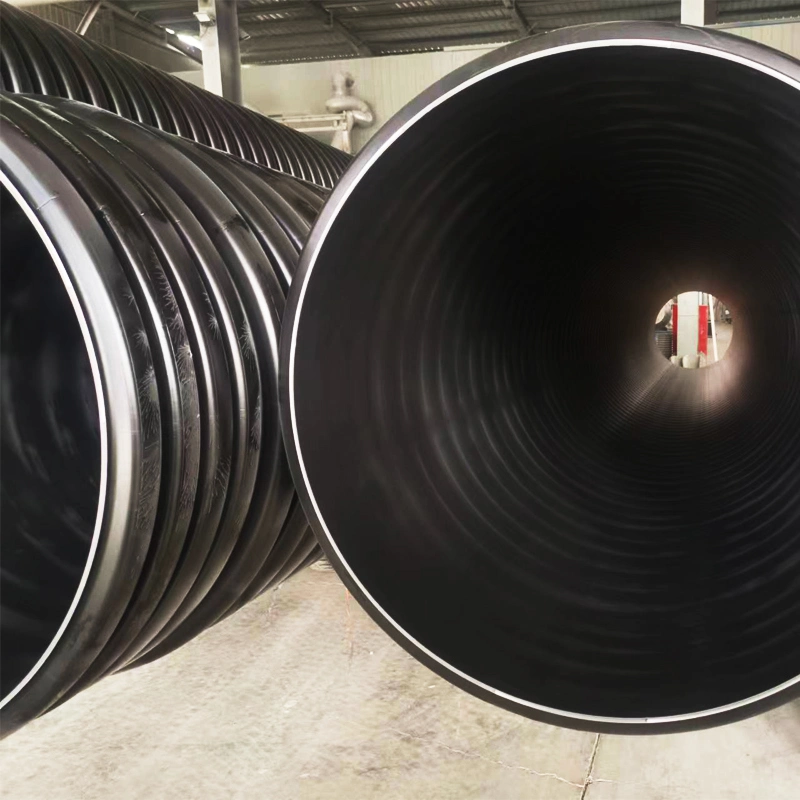 Professional Manufacturer DN200-800mm Sn4 Sn8 HDPE Double Wall Corrugated Pipe