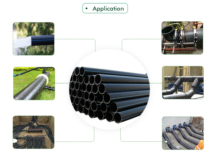 Pn10 Pn16 PE100 SDR17 SDR11 HDPE Water Supply PE Pipe