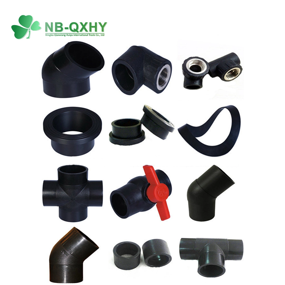 Water Supply HDPE Fittings Female Metal Threaded Elbow Adapter