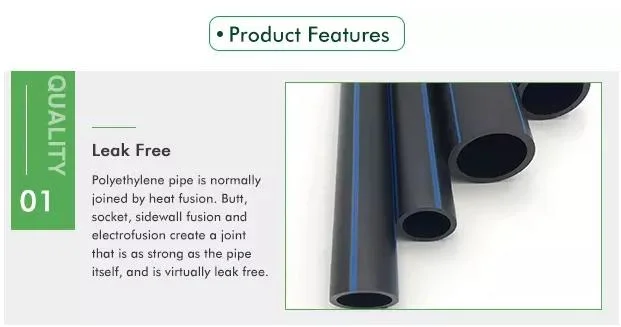 Professional Manufacturer Density Polyethylene Water Supply Plastic HDPE Pipe