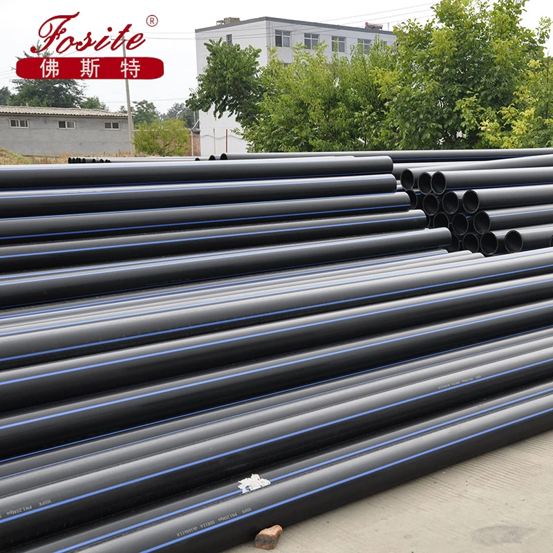 PE100 75mm HDPE Plastic Tube Polythene Water Pipe