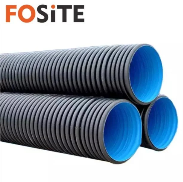 Fosite Wholesale High Quality Corrosion Resistant HDPE Double Wall Corrugated Drain Pipe