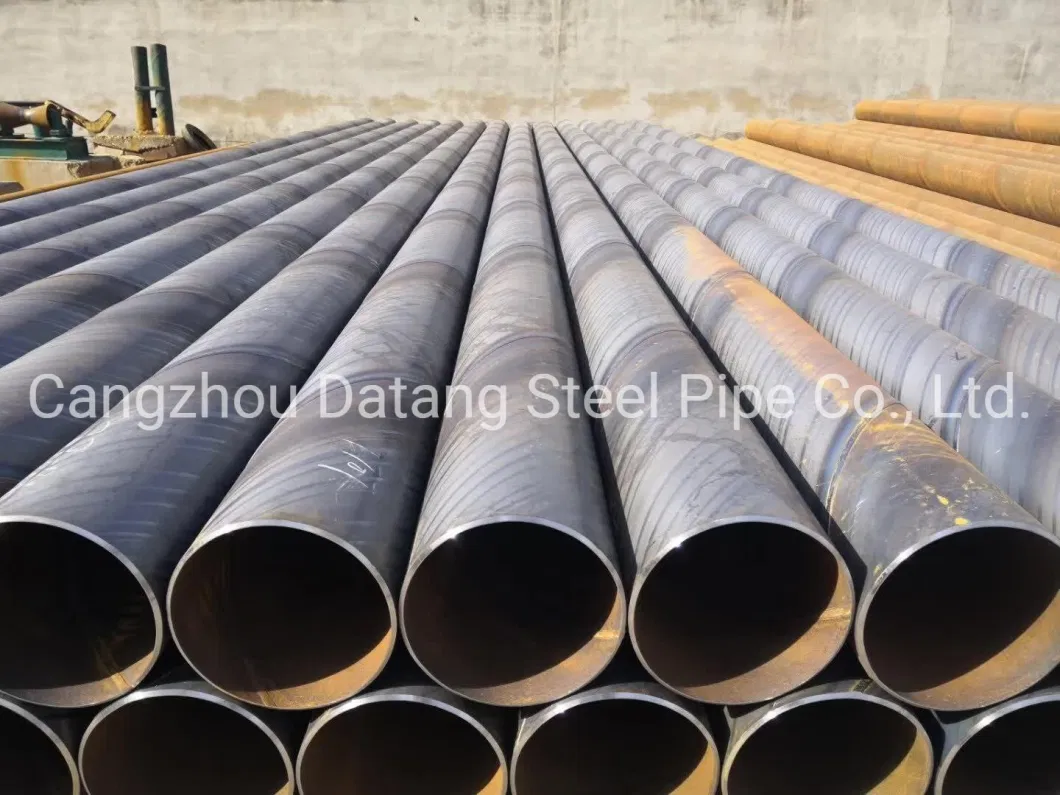 API Grades Steel Gas Line SSAW/LSAW Tubular Pile/Ms Mild Casing Carbon Steel Pipe with Galvanized Coated/Polyethylene for Construction