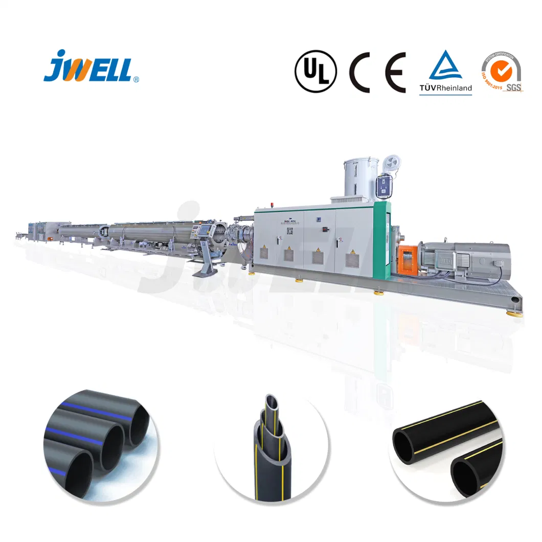 Jwell HDPE Gas Pipe Machine for Gas Supply with High Capacity