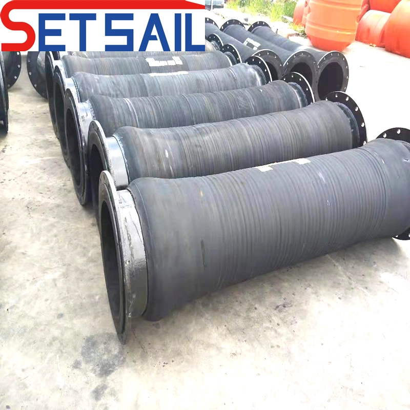 Sewage HDPE Pipe for Dredging Machinery with Rubber Hose