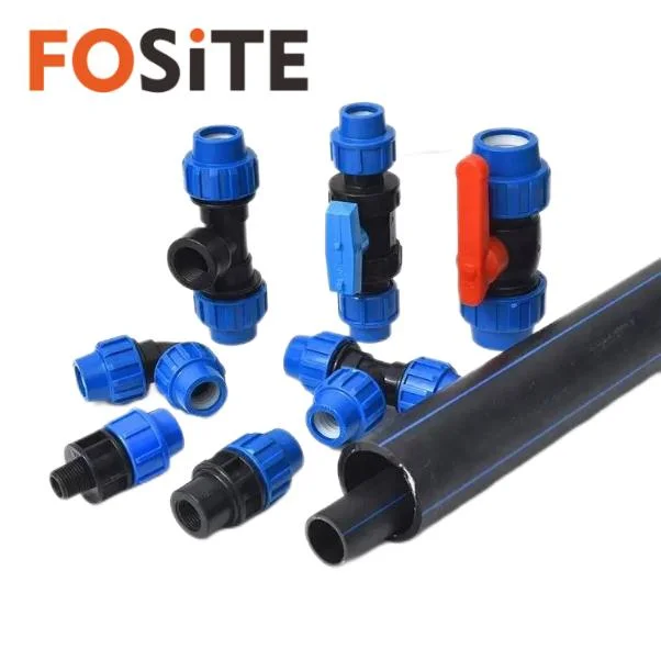 Fosite HDPE Agricultural Irrigation Pipe Fittings PP Quick Coupling