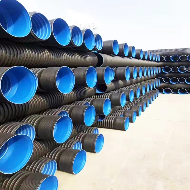 Professional Manufacturer DN300 Sn4 HDPE Polyethylene Dwc Corrugated Pipe