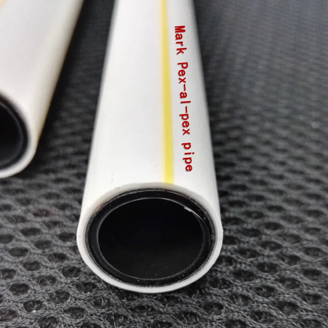 Gas Pipe PE-Al-PE 63mm White Color with 3 Yellow Lines