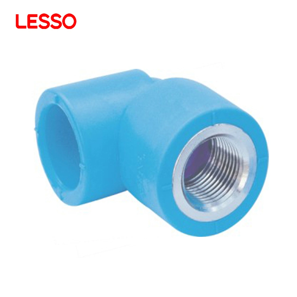 Lesso High Quality New Arrival Water Supply 1000mm Price PE HDPE Pipe Pn10 for Wholesales Female Thread Elbow with Metal Insert