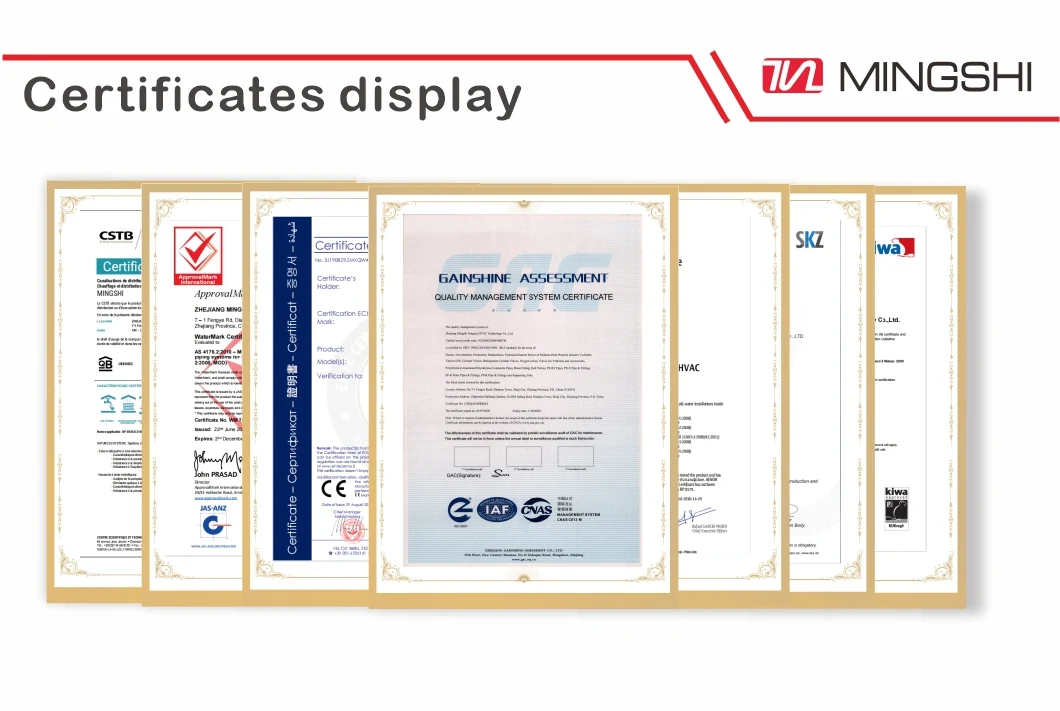 Mingshi Plumbing Pex-Al-Pex Pipe Multilayer Water and Gas Pipes with CE /Aenor /Skz /Cstb/Wras/Cstb Certificate