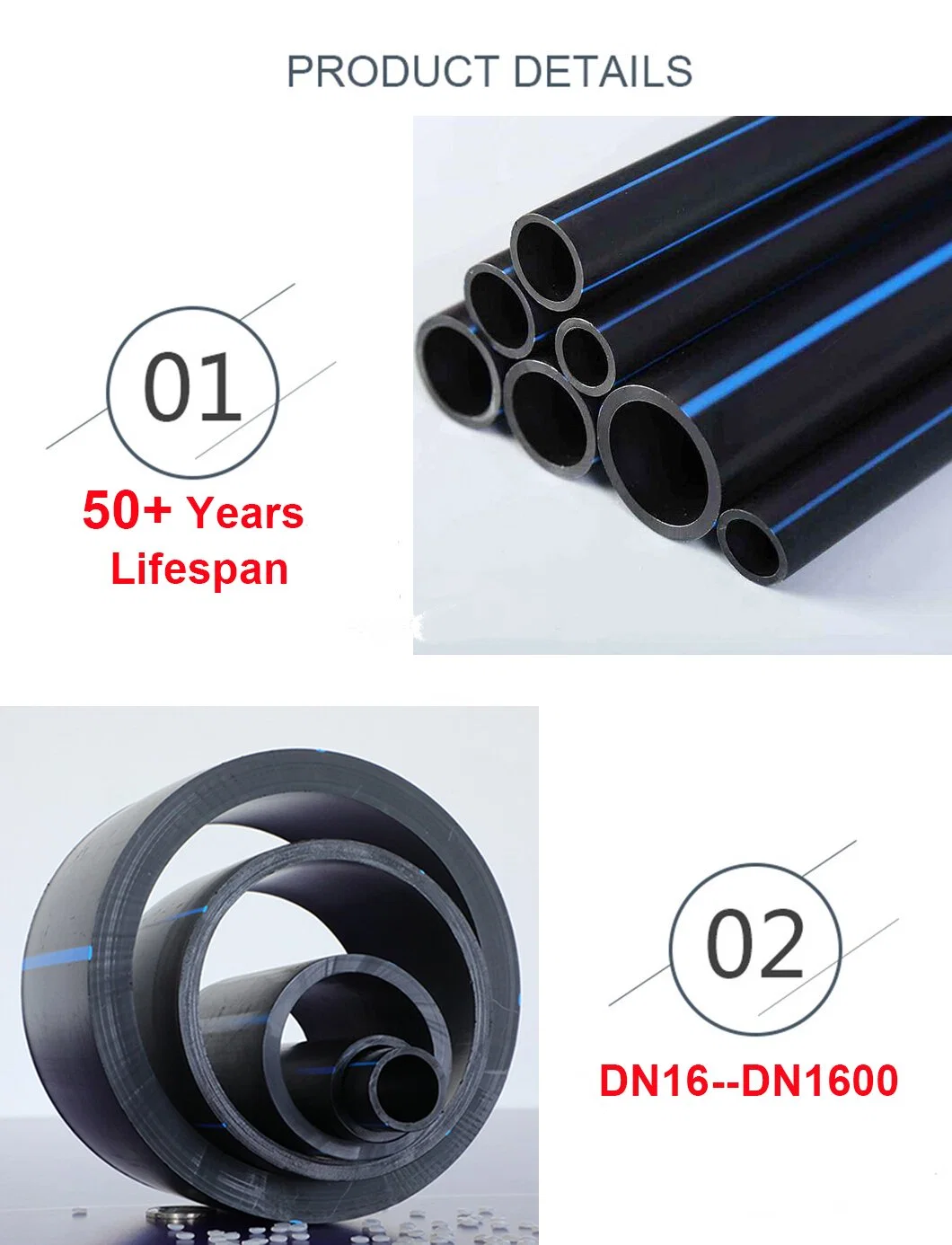 Agriculture HDPE Cylinder Drip Irrigation Pipe for Irrigation System Automatic Farm Watering