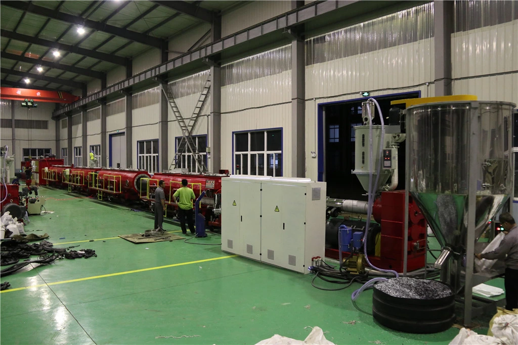 315-630mm Weier Plastic Machinery PE PP HDPE Water Gas Supply Pipe and Hose Extrusion Line From SDR9 to SDR41