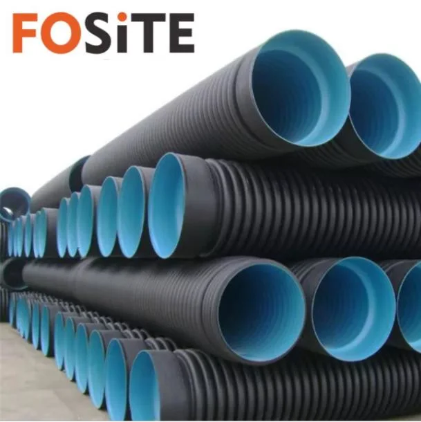 Fosite Wholesale High Quality Corrosion Resistant HDPE Double Wall Corrugated Drain Pipe