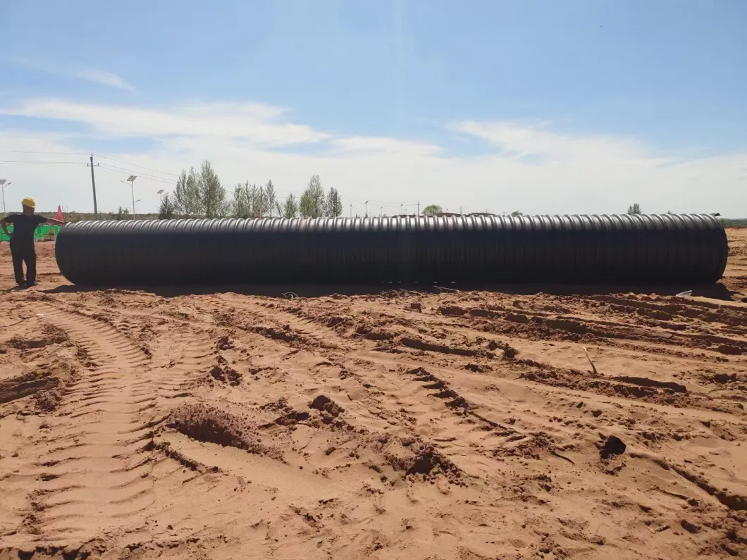 Sn8 HDPE Double Wall Corrugated Pipe Dwc HDPE Plastic Culvert Pipe Prices/ HDPE Tubes/PE Water Pipe