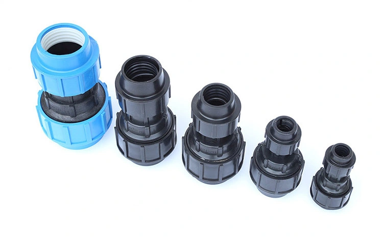 Agricultural Irrigation Straight Tee Elbow Tube HDPE Pipe Compression Fittings Connector Coupling