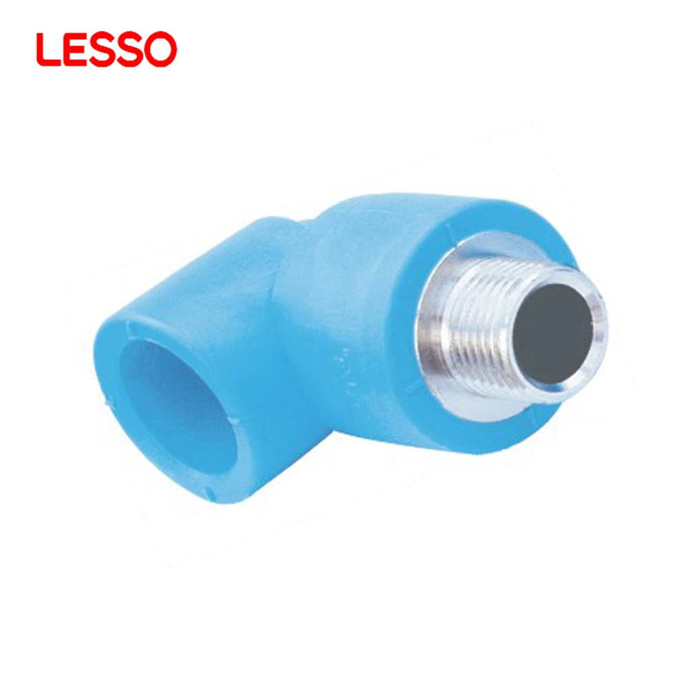 Lesso Wholesale High Quality All Types Blue Male Elbow PE Water Pipe Socket Fusion Joint Fittings