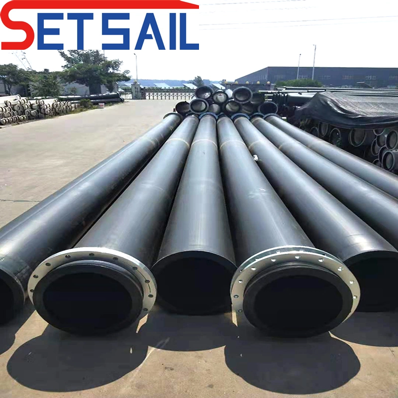 Sewage HDPE Pipe for Dredging Machinery with Rubber Hose